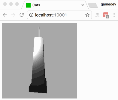 Rotating 3D model of a building